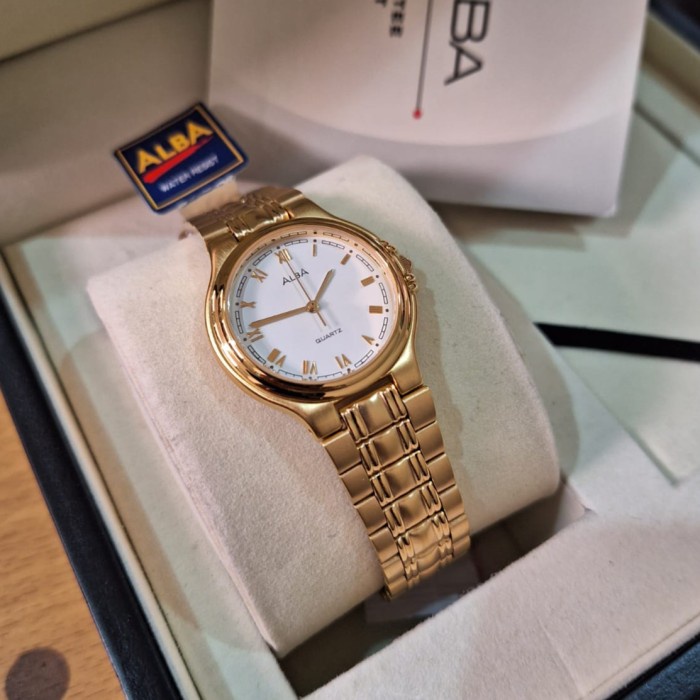✅New Ori Jam Tangan Wanita Alba Atct74X1 Atct74 Gold Original Terbaru Terbaru