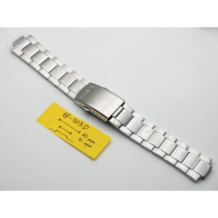 ✅New Ori Tali Strap Casio Ef-503D Edifice Original Ef-503Sp Ef-503 20Mm Berkualitas
