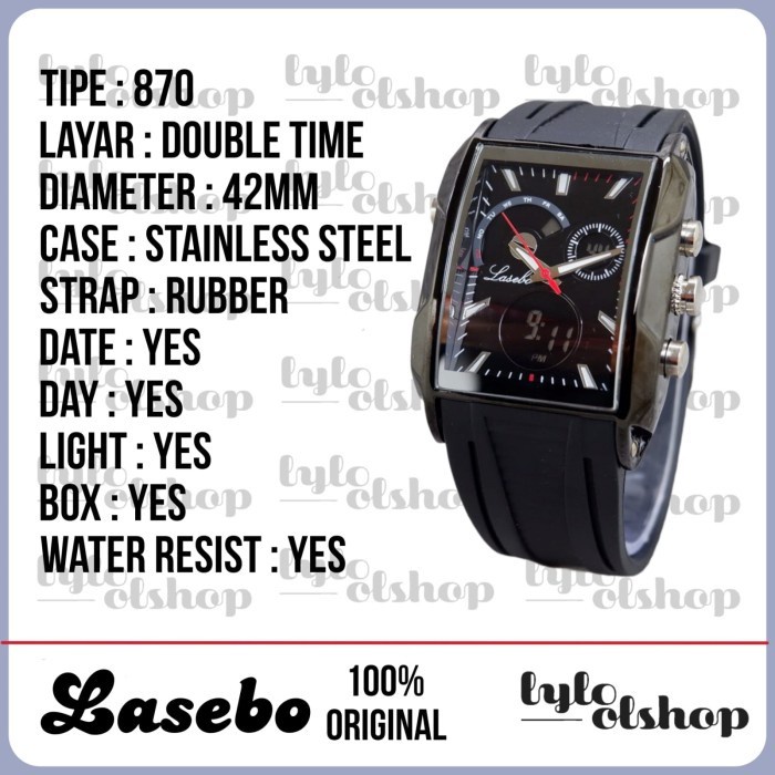✅New Ori Jam Tangan Lasebo 870 Original Diskon