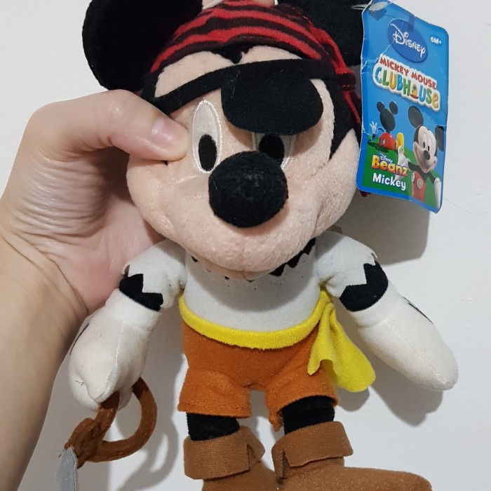 ✅New Boneka Mickey Mouse Pirates Original Disney Limited