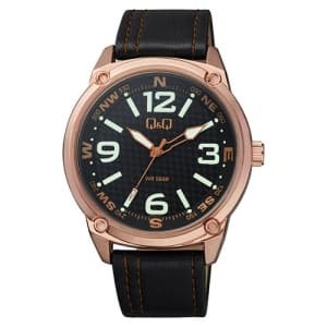 ✅New Ori Jam Tangan Pria Original Qnq Qq QQ Qb10J115Y Kulit Leather Diskon