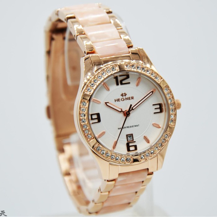 ✅New Ori Hegner 429Lsr / Hegner 429 - Jam Tangan Wanita Original - Rose Pink Berkualitas