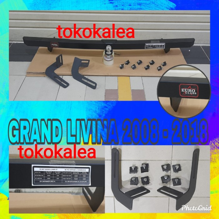 ✅Ready Towing Bar Bumper Belakang Mobil Nissan Grand Livina 2008-2018 Hitam Limited