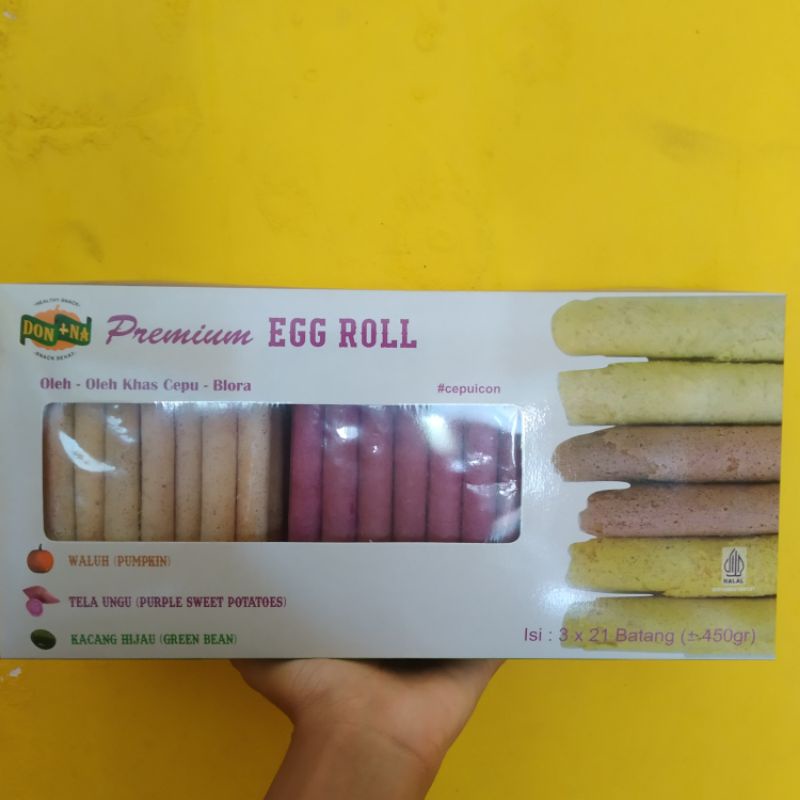 

TERMURAH!!!! Eggroll Donna Mix 3in1 (3 Rasa dalam 1 Kemasan) Oleh-oleh Khas Cepu, Blora