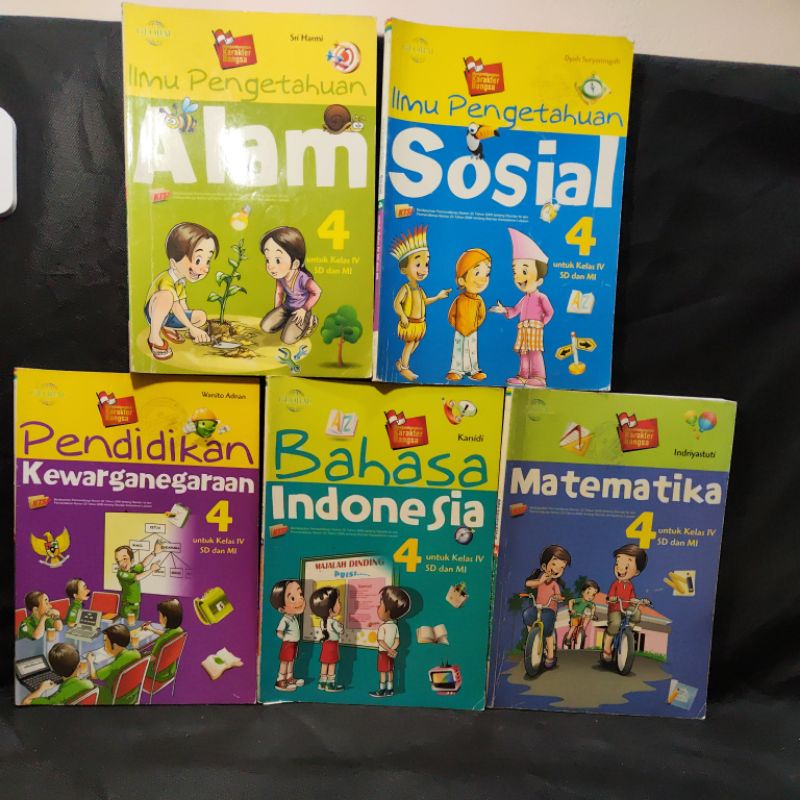 Buku Ipa, Ips, Pkn, Bahasa Indonesia, Matematika kelas 4, IV, SD, KTSP 2006,Global, Sri Harmi, Dyah 
