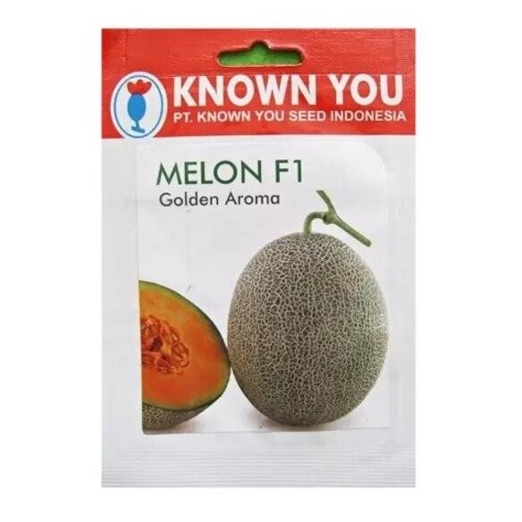 Benih Bibit Melon Kuning Golden Aroma F1 8 Biji Tanaman Buah Known You EE44