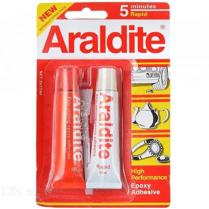 

Baru Araldite LEM Merah 5 MENIT 17 ml Lem Epoxy Rapid Araldit