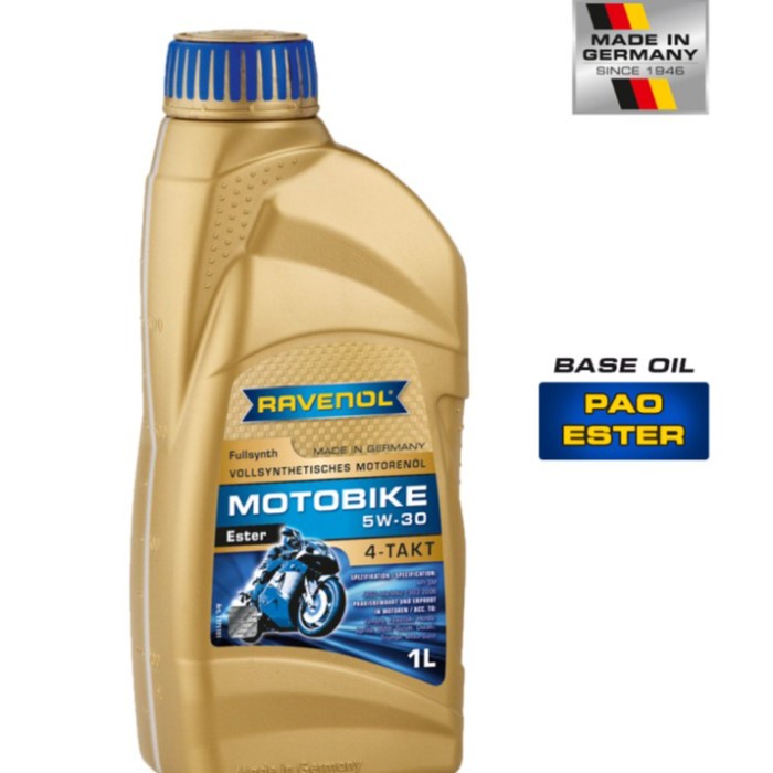 ✨Baru Oli Ravenol Motobike 5W-30 1L  Oli Motor  Original Ravenol 100 Terbaru