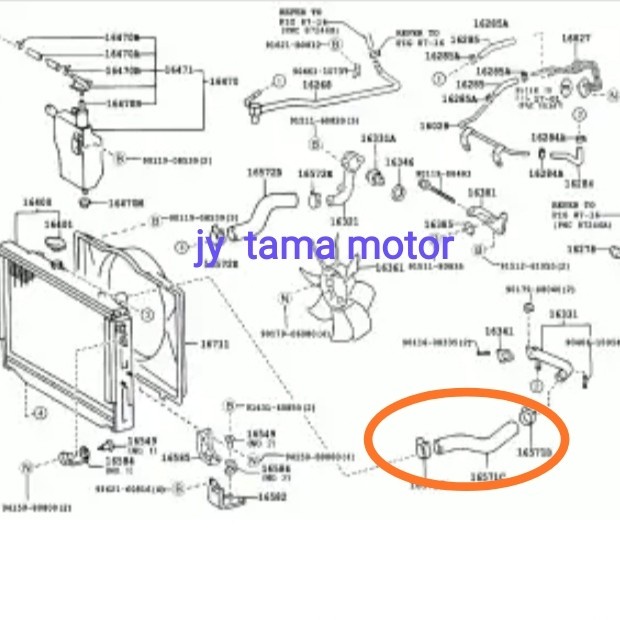 ✨New Selang Radiator Bawah Landcruiser Land Cruiser Vx100 Vx 100 Original Terbaru