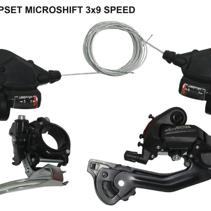 [Baru] Groupset Sepeda Microshift 3X9 Terbaru