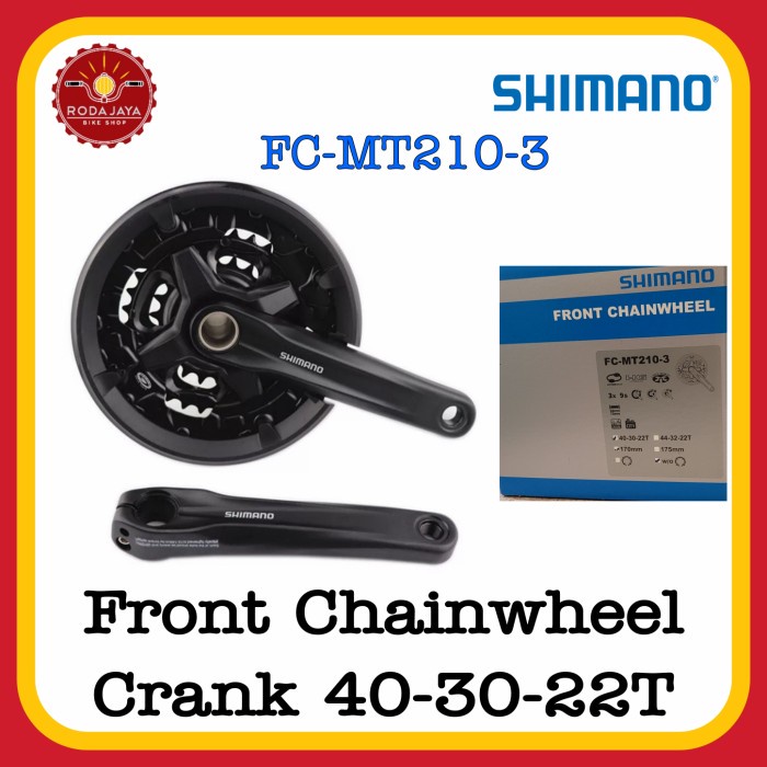 [Baru] Shimano Altus Mt210 Front Chainwheel Crank Sepeda 3X9 Speed Limited