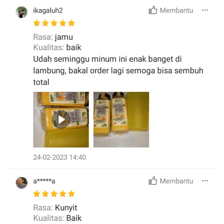 

Best! Bubuk Biang Kunyit Jamu Asam Lambung Instan Obat Maag Kronis Herbal