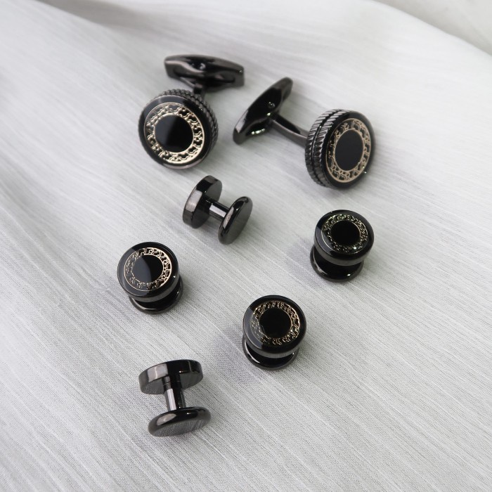 [COD] Kancing Kemeja Tuxedo Set  Cufflink Set Mewah  Istana Kancing Limited