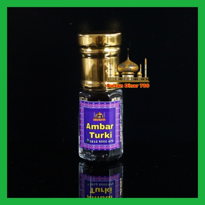 [New Ori] Minyak Ambar Turki 3 Ml - Asli - Kental - Misik Ambar- Meditasi Pusaka Limited