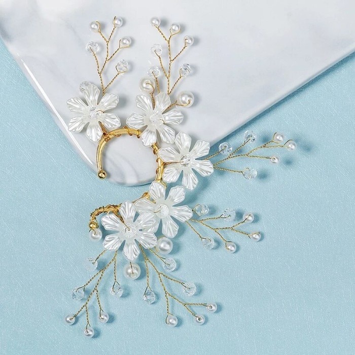 [COD] Eleanor Earpiece - Wedding Headpiece Bridal Hair Accessories Berkualitas