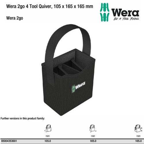 [New] 05004353001 4 Tool Quiver Wera Limited
