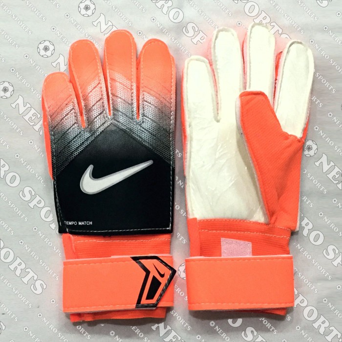 Murah Sarung Tangan Gloves Kiper Goalkeeper Penjaga Gawang Anak Nike Orange
