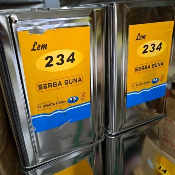 

Custom Order - 5 Blek Lem Kuning 234 Serba Guna 1 Blek / 10 Kg