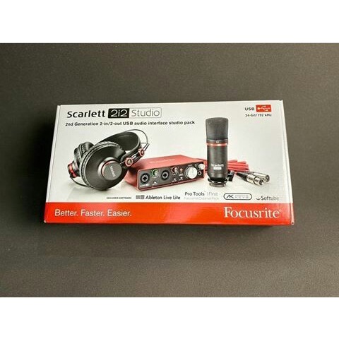 FOCUSRITE SCARLETT 2I2 STUDIO 2ND-GEN PAKET KOMPLIT