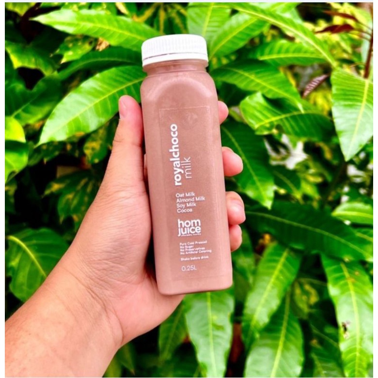 

Jus Sehat Jus Detox Cold Pressed Juice | Homjuice Royal Choco 250ml Mix Almond Milk, dan Choco Tanpa Gula Tanpa Pengawet