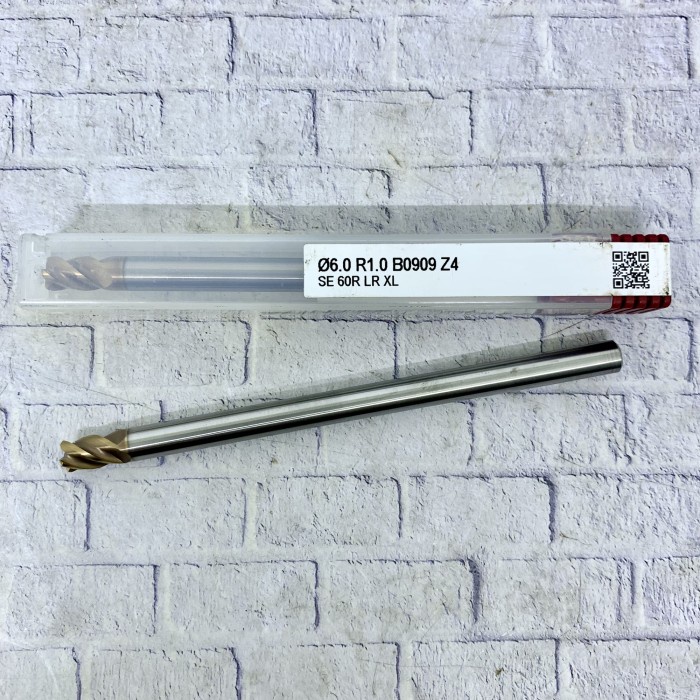 ✅COD Endmill Radius 6 X 100 Mm R1 Hpmt Baru Endmill 6X100 Mm Long Hrc60 Berkualitas