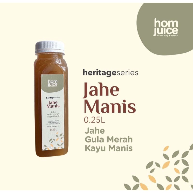 

Jus Sehat Jus Detox Cold Pressed Juice | Homjuice Jahe Manis 250ml Jamu Tradisional Tanpa Pengawet