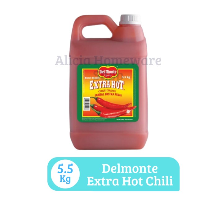 

Delmonte Extra Hot Chilli Sauce/Sambal Extra Pedas 5,5Kg/Jrgn