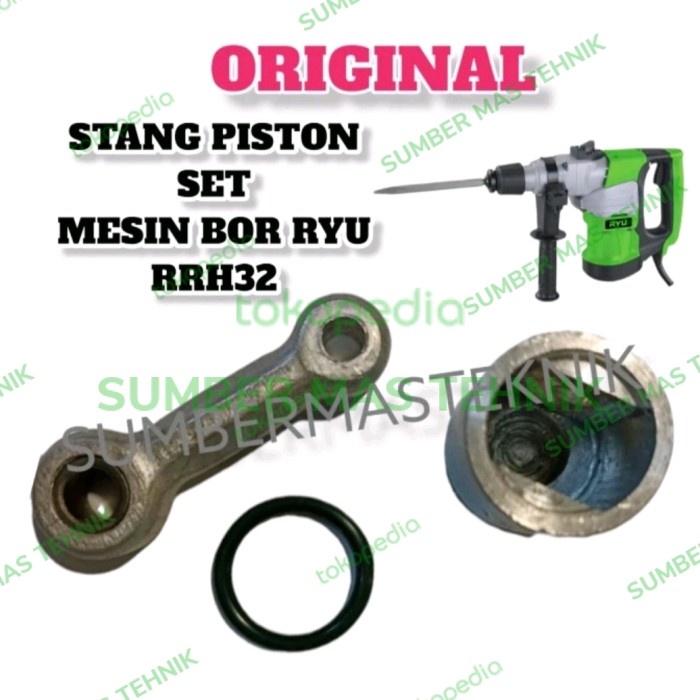 ✅New Stang Piston Set Mesin Bor Ryu Rrh 32 Con Rod Jack Hammer Ryu Rrh32 Diskon