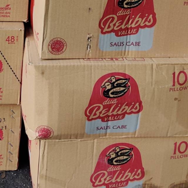 ✅Original Saos Sambal Dua Belibis 1 Kg Kemasan Bantal Per Karton Dus Isi 10Pcs Terbaru