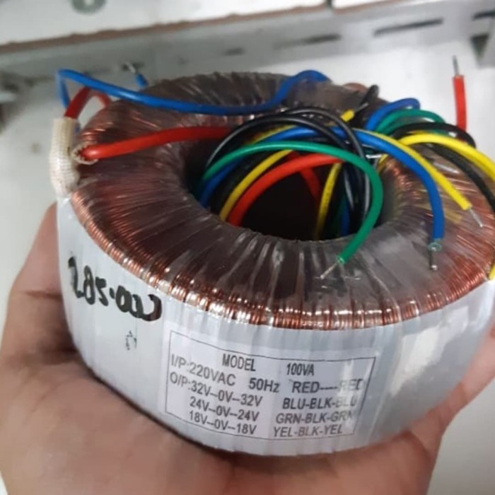 

✅Ready Travo Donat Trafo Donat Toroid 5A 18V 24V 32Av 100Watt Terbaru