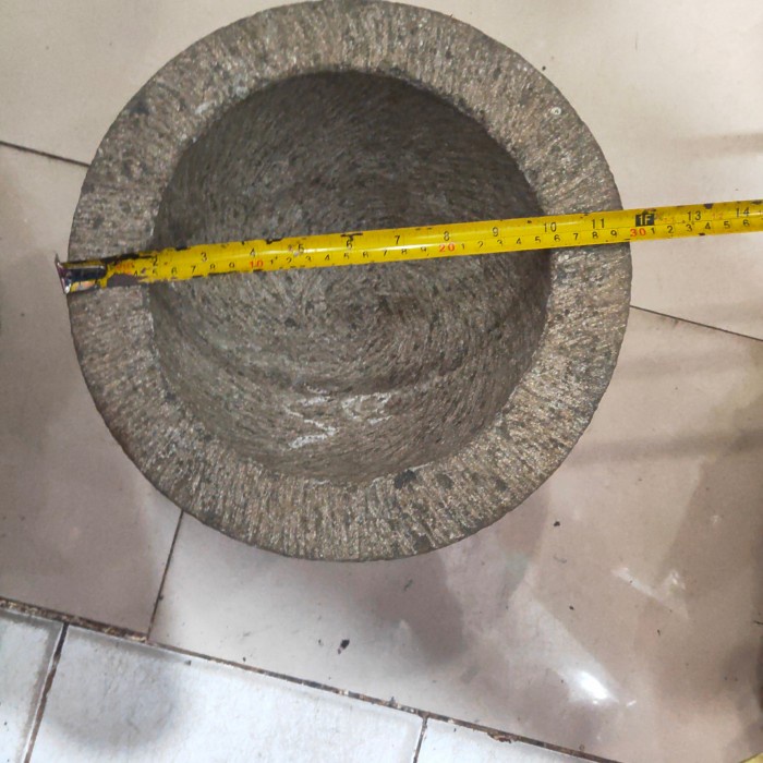 ✅Ready Lumpang Batu Asli Pahatan 30 Cm Terbatas