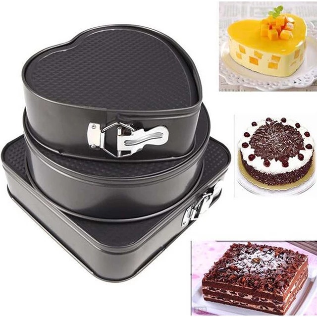 

✅Original 3 Pc Loyang Cetakan Kue Bongkar Pasang Teflon Non-Stick Springform Terbatas