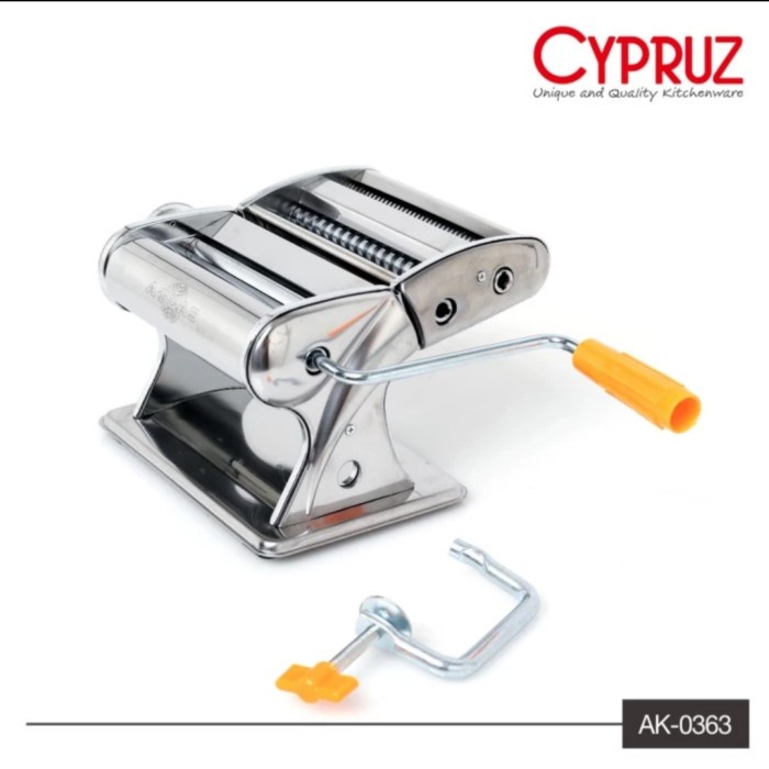 

✅Ready Cyprus Penggiling Mie Lengkung Ak 0363 Curvy Pasta Machine Berkualitas