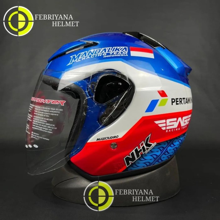 ✅Sale Helm Nhk R6 Mandalika Half Face  R6 Mandalika Limited