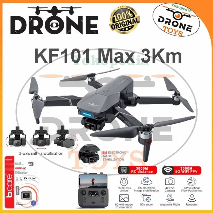 Drone Kf101 Pro Gps 5G 4K Hd Esc Camera 3-Axis Gimbal Eis Berkualitas