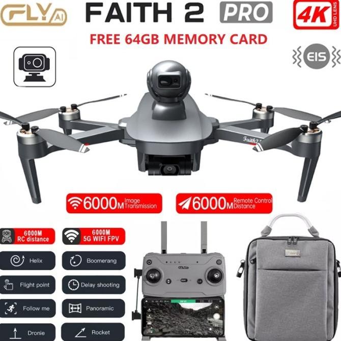 Terbaik C-Fly Faith 2 Pro Gps 6Km Wifi Fpv Drone With 3-Axis Gimbal 4K Cfly  Original