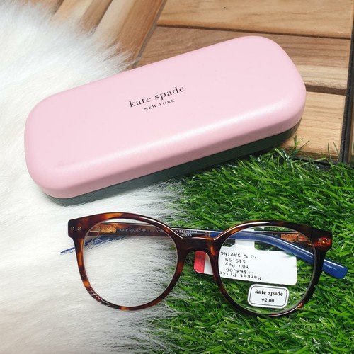 ✨Termurah Kacamata Kate Spade Kaylin Reader Glasses Havana Blue Lensa 15 Terbaru