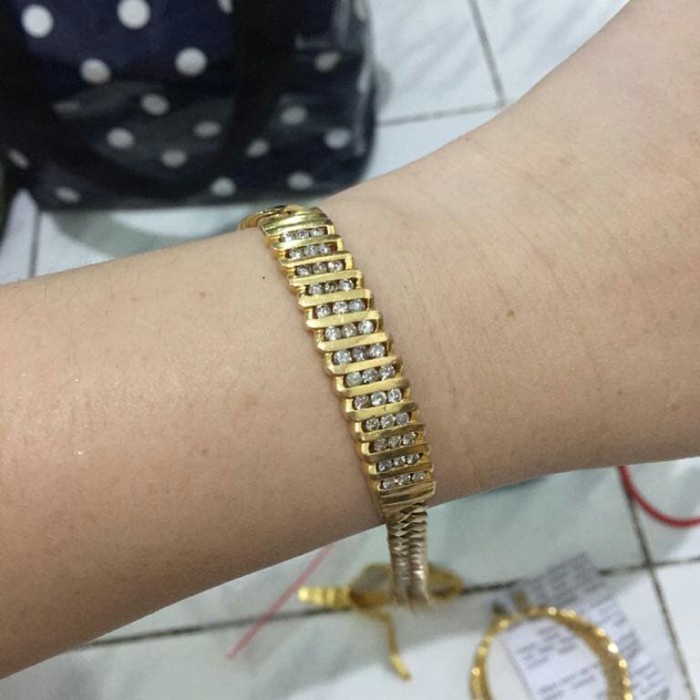 ✨Sale Gelang Rante Listring Berlian Medan Terbaru