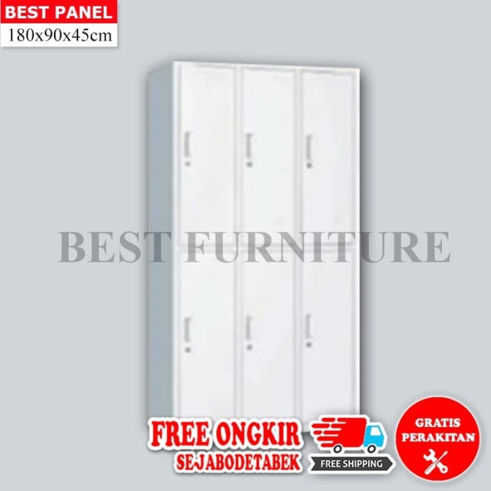 

✨Ready Best Locker Filing Cabinet Stainless Besi Anti Banjir 6 Pintu 45X90Cm Terbatas