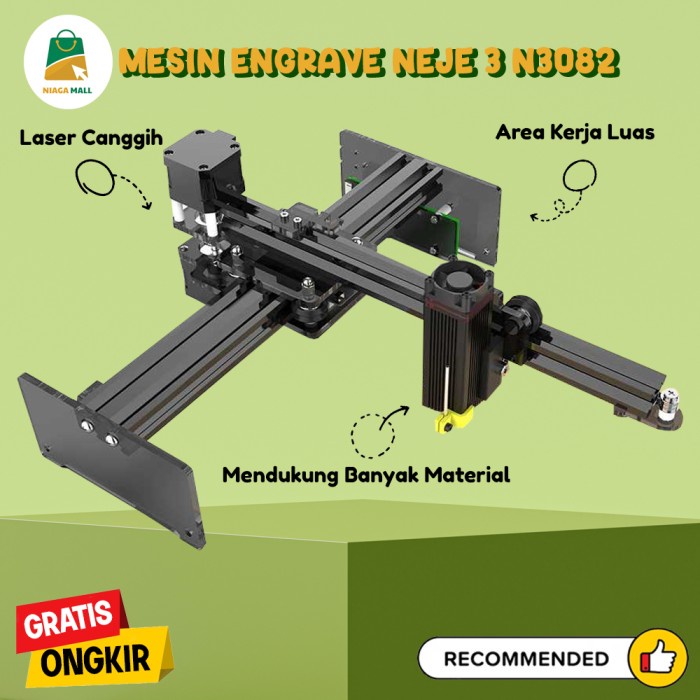 

✨Sale Mesin Laser Engrave Kayu Akrilik Mdf Stainless Steel Kaca Neje 3 N3082 Limited