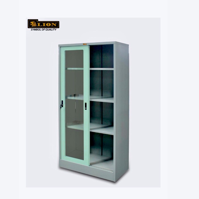 

✨Ready Lemari Besi Lion 33 Ak Lemari Sorong Kaca - Asean Furniture Limited