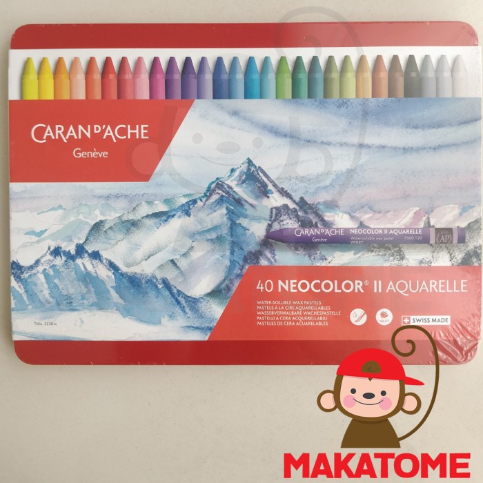 

✨Ready Caran Dache Neocolor Ii 2 Aquarelle 40 Color Crayon Carandache D Ache Diskon