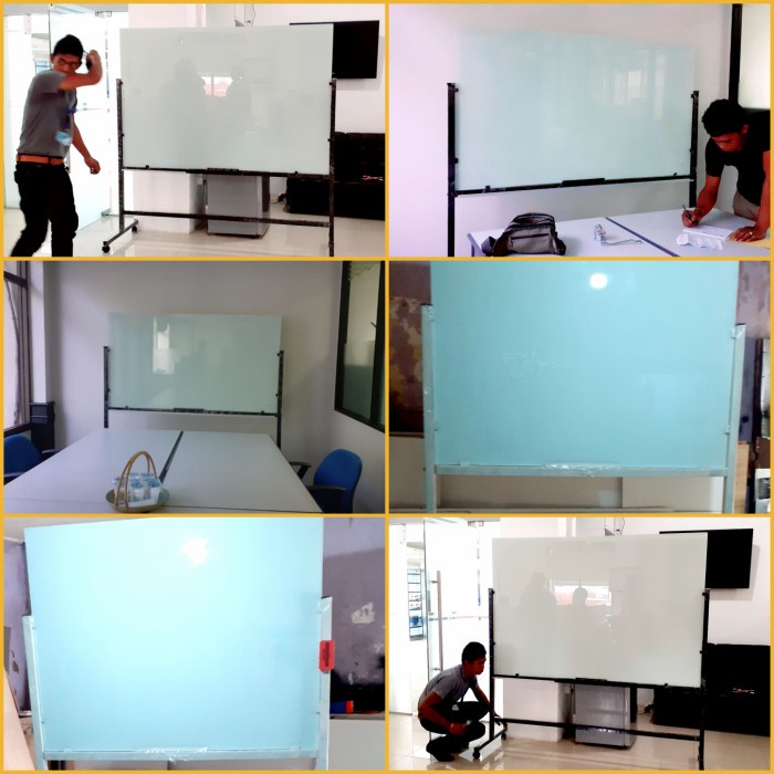 

✨Sale Glass Board Magnetik Standing 90 × 120 Cm Diskon