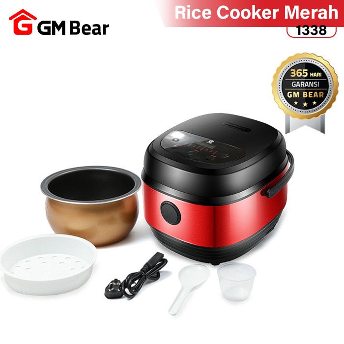 ✨Original Gm Bear Smart Rice Cooker 1.2 L 1338 - Belva Penanak Nasi Multifungsi Terbaru