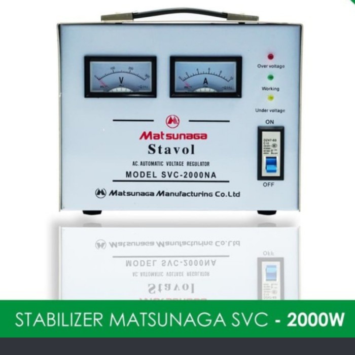 ✨New Ori Stabilizer Matsunaga 2000 Va 2000 Watt 2000 W / Stavol Matsunga 2000W Limited