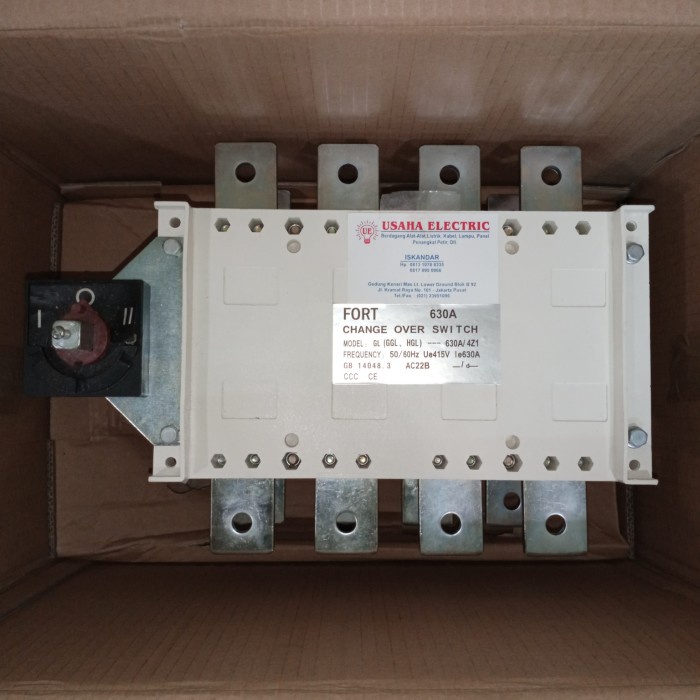 ✨New Ori Change Over Switch 630A 4Pole Merk Fort Berkualitas