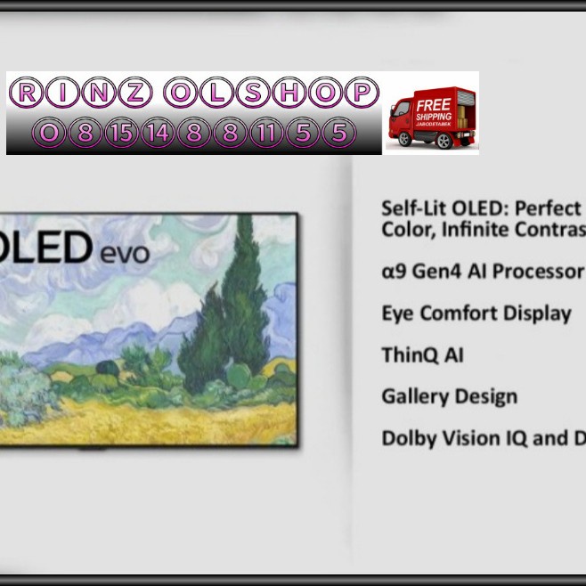 ✨New Led Tv Lg 65G1Pta Oled Smart Tv Uhd 4K A9 Gen 4 65G1 Gallery Design Limited