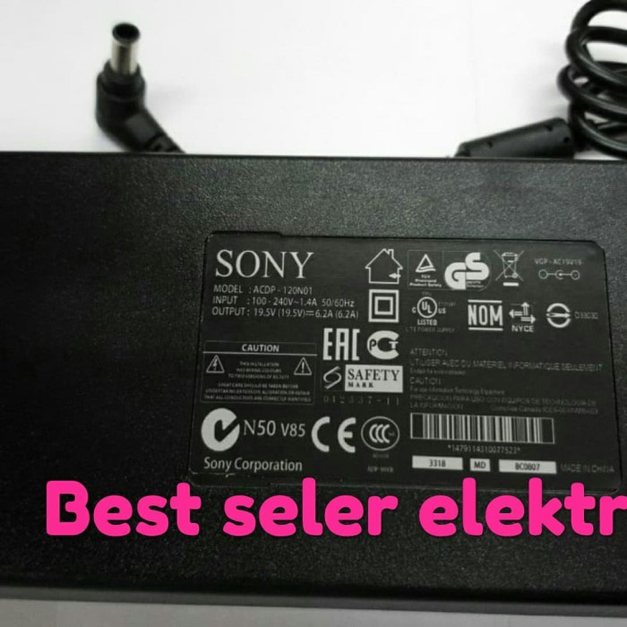 ✨New Adaptor Tv Led Sony 19.5V 6.2A Buat 50/60 Berkualitas
