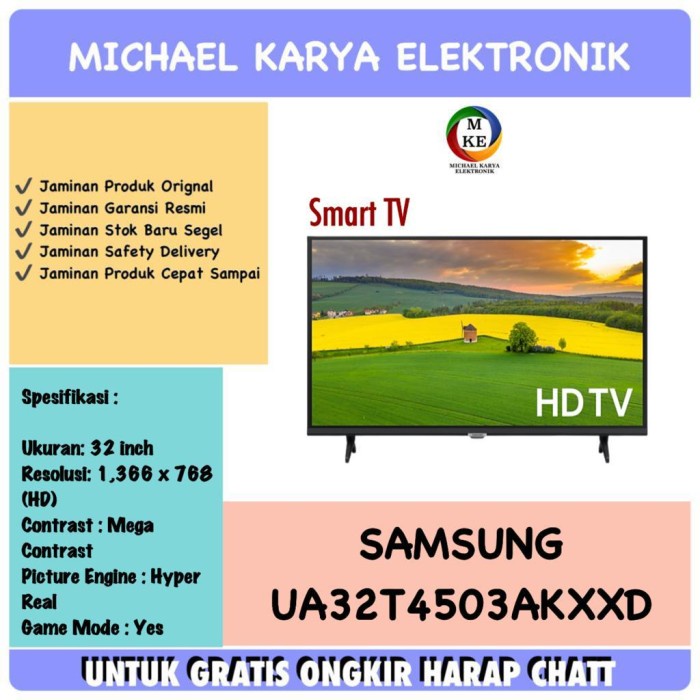 ✨New Smart Tv 32 Inch Samsung 32T4503 Digital Tv Hd Ready 32 Inch Smart Terbaru