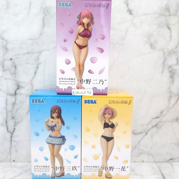 ✨Baru Sega Set Figure Gotoubun No Hanayome Swimsuit Version Misb Diskon
